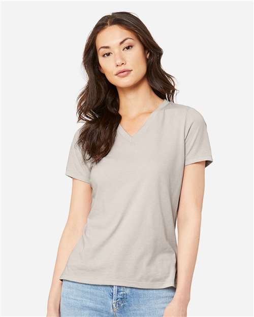 Bella+Canvas Women's Relaxed CVC V-Neck Tee