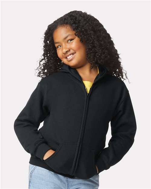 Gildan Youth Heavy Blend Full-Zip Hooded Sweatshirt